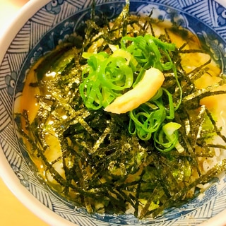 海苔と生姜のたまごごはん●しょう油とめんつゆベース